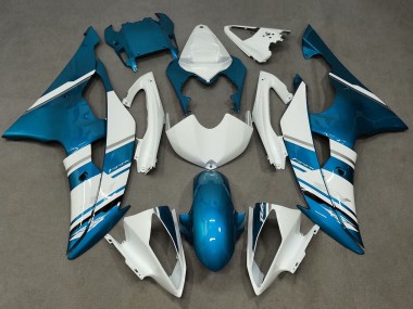 Carenagem Moto Yamaha YZF R6 2008-2016 - Branco Azul