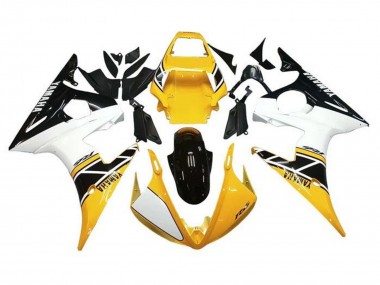 Carenagens Moto Yamaha YZF R6 2005 - Branco Amarelo Preto