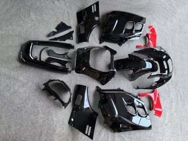 Carenagens Moto Honda CBR1000F Hurricane 1987-1988 - Preto Brilhante Vermelho