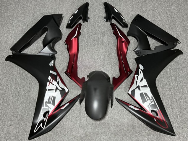 Carenagens Moto Honda CBR650F 2014-2016 - Preto Fosco Vermelho
