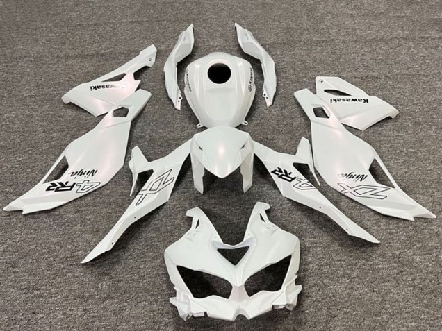 Carenagens Moto Kawasaki ZX4R ZX-4RR 2019-2025 - Branco Pérola Preto