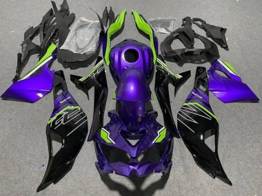 Carenagens Moto Kawasaki ZX4R ZX-4RR 2019-2025 - Roxo Verde Preto