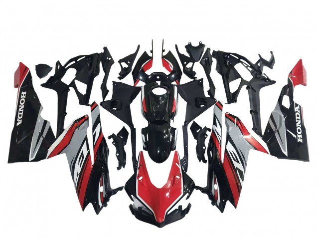 Carenagens Moto Honda CBR250RR 2017-2022 - Vermelho Prata Preto Brilhante