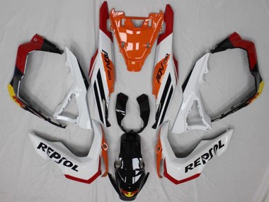 Carenagens Moto Honda ADV150 2018-2021 - Branco Laranja Vermelho Amarelo Preto Brilhante Repsol