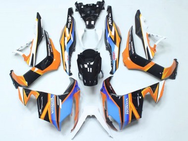 Carenagens Moto Honda ADV150 2018-2021 - Azul Laranja Preto Brilhante