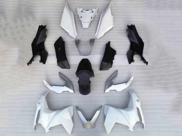 Carenagens Moto Honda ADV160 2022-2024 - Branco Prata Preto