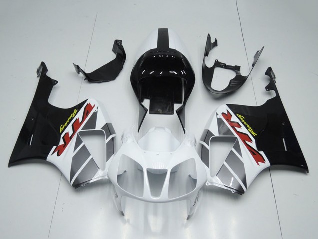 Carenagens Moto Honda VTR1000 2000-2006 - Branco Preto Brilhante