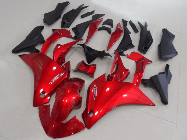 Carenagens Moto Honda CBR250RR 2011-2015 - Vermelho Preto Fosco