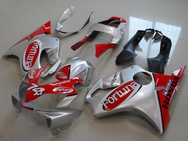 Carenagens Moto Honda CBR600 F4i 2001-2003 - Prata Vermelho Fortuna