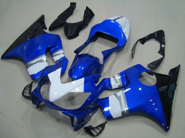 Carenagens Moto Honda CBR600 F4i 2001-2003 - Branco Azul Preto Brilhante