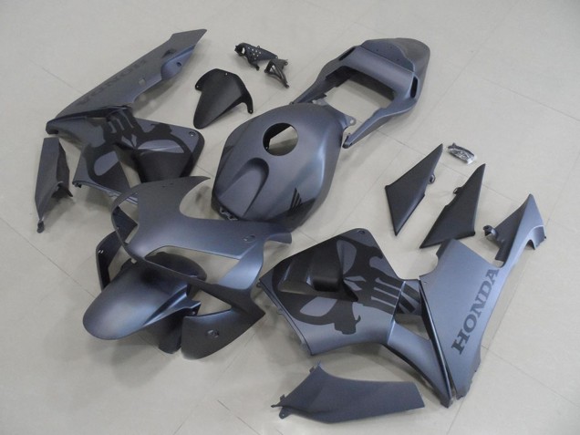 Carenagens Moto Honda CBR600RR 2003-2004 - Cinzento Fosco Preto