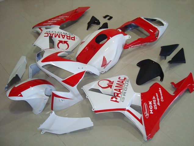 Carenagens Moto Honda CBR600RR 2003-2004 - Branco Vermelho Pramac