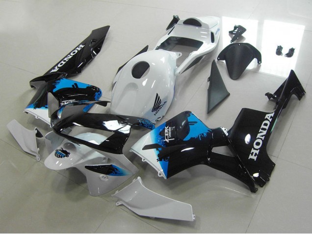 Carenagens Moto Honda CBR600RR 2003-2004 - Branco Azul Preto Brilhante