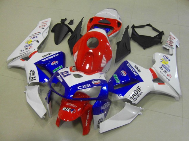 Carenagens Moto Honda CBR600RR 2005-2006 - Branco Vermelho Azul Madif