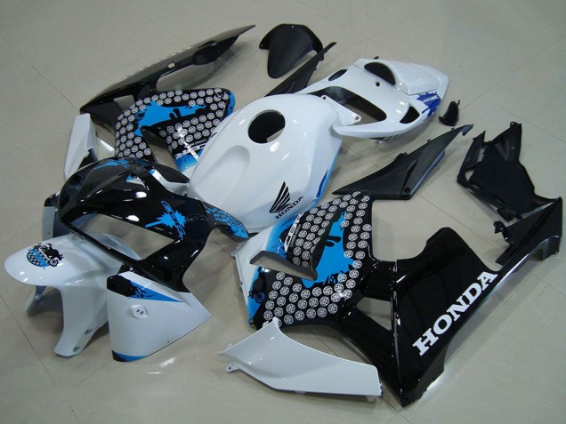 Carenagens Moto Honda CBR600RR 2005-2006 - Branco Azul Preto