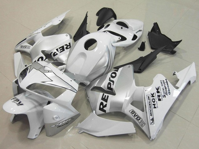 Carenagens Moto Honda CBR600RR 2005-2006 - Branco Prata Preto Repsol