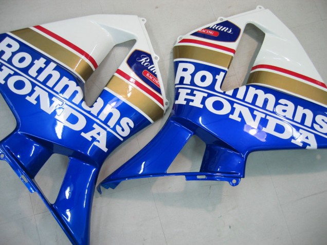 Carenagens Moto Honda CBR600RR 2005-2006 - Azul Branco Amarelo Rothmans