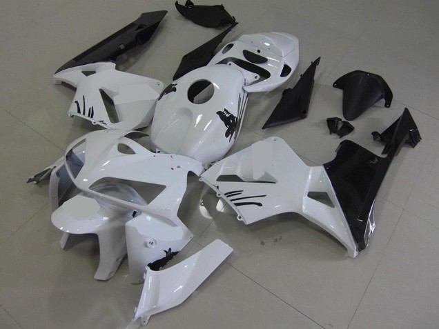 Kits Carenagem Moto Honda CBR600RR 2005-2006 - Branco Preto