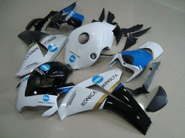 Carenagens Moto Honda CBR1000RR 2008-2011 - Branco Azul Preto Brilhante Konica Minolta