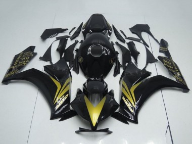 Carenagens Moto Honda CBR1000RR 2012-2016 - Preto Brilhante Ouro