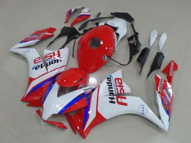 Carenagens Moto Honda CBR1000RR 2012-2016 - Branco Vermelho Azul Honda Asia