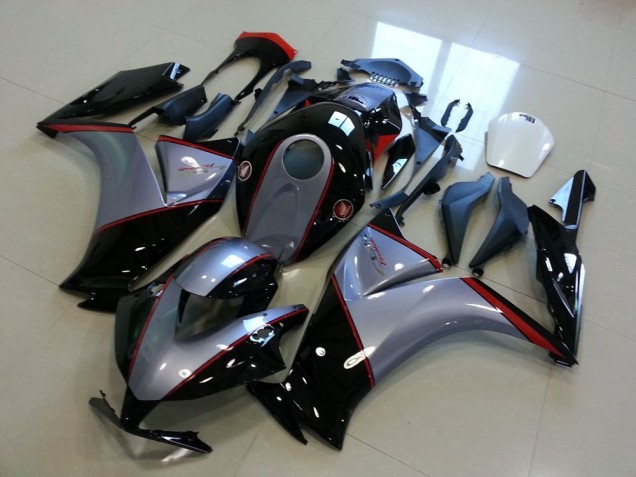Carenagens Moto Honda CBR1000RR 2012-2016 - Cinzento Vermelho Preto Brilhante