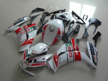 Carenagens Moto Honda CBR1000RR 2012-2016 - Branco Vermelho Verde Castrol