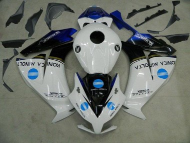 Carenagens Moto Honda CBR1000RR 2012-2016 - Branco Azul Preto Brilhante Konica Minolta