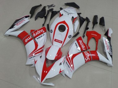 Carenagens Moto Honda CBR1000RR 2012-2016 - Branco Vermelho Preto Supreme