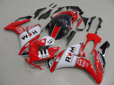 Carenagens Moto Honda CBR1000RR 2012-2016 - Branco Vermelho Preto Brilhante Rpm