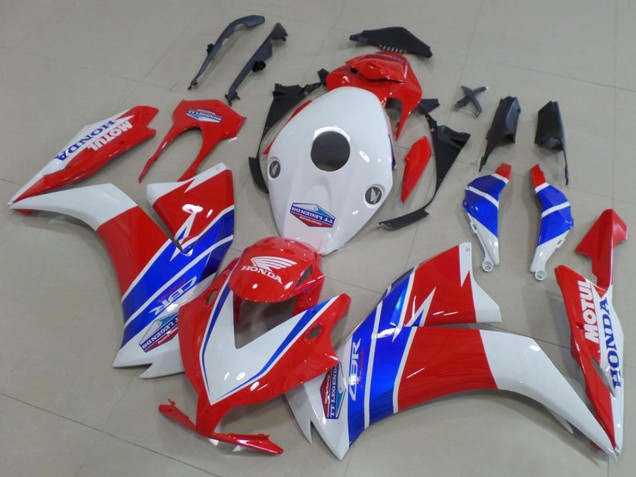 Carenagens Moto Honda CBR1000RR 2012-2016 - Branco Vermelho Azul TT Legends