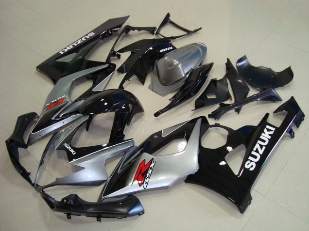 Carenagem Moto Suzuki GSXR 1000 2005-2006 - Prata Preto Vermelho