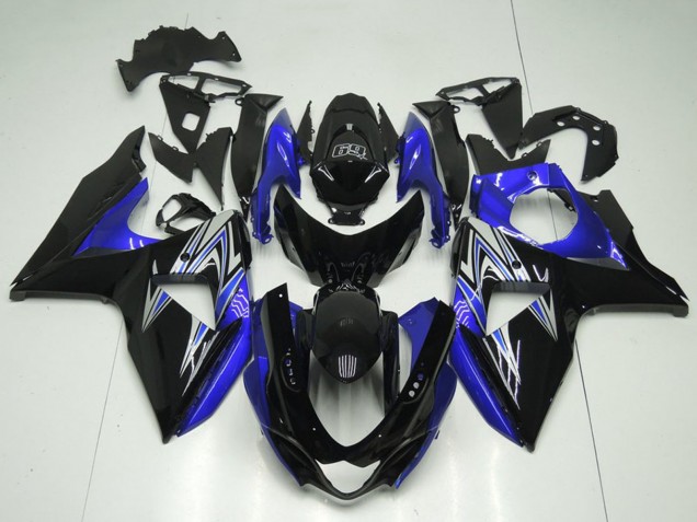 Carenagens Moto Suzuki GSXR 1000 2009-2016 - Preto Brilhante Azul