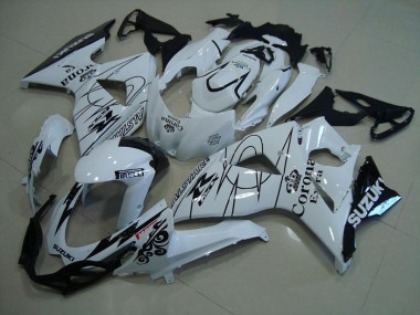 Carenagens Moto Suzuki GSXR 1000 2009-2016 - Branco Preto Corona