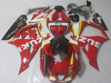 Carenagens Moto Suzuki GSXR 1000 2017-2024 - Vermelho Amarelo Branco