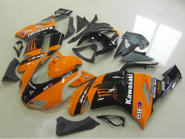 Carenagens Moto Kawasaki ZX6R 2007-2008 - Laranja Monstro