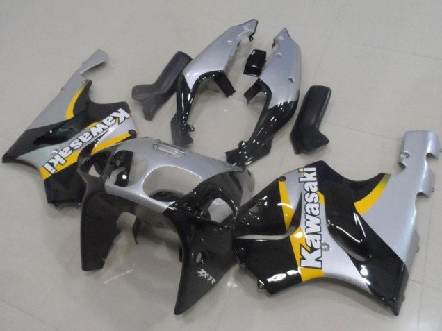 Carenagens Moto Kawasaki ZX7R 1996-2003 - Prata Preto Brilhante Amarelo