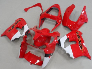 Carenagens Moto Kawasaki ZX9R 2000-2001 - Vermelho Branco