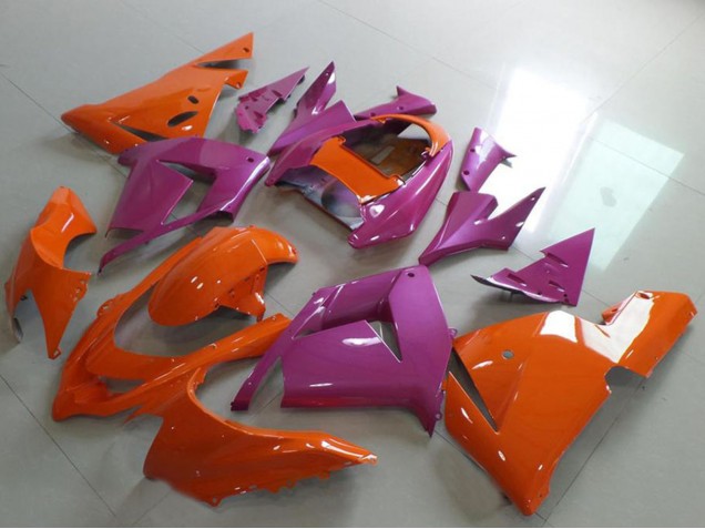 Carenagens Moto Kawasaki ZX10R 2004-2005 - Laranja Rosa