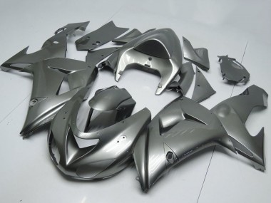 Carenagens Moto Kawasaki ZX10R 2006-2007 - Cinzento Brilhante