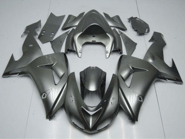 Carenagens Moto Kawasaki ZX10R 2006-2007 - Cinzento Brilhante