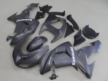 Carenagens Moto Kawasaki ZX10R 2006-2007 - Cinzento Fosco Branco Decal
