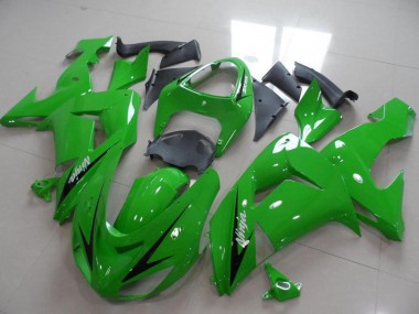 Carenagens Moto Kawasaki ZX10R 2006-2007 - Verde Preto Listra