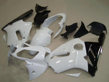 Carenagem Moto Kawasaki ZX12R 2002-2006 - Branco Preto Brilhante
