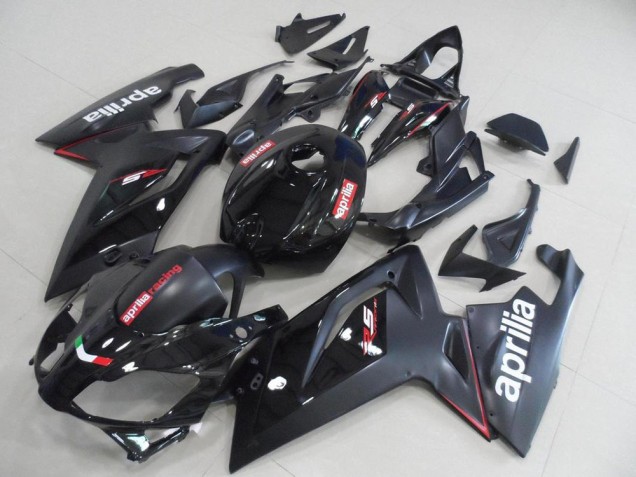 Carenagens Moto Aprilia RS125 2006-2011 - Preto Brilhante Preto Fosco