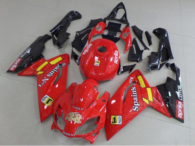 Carenagens Moto Aprilia RS125 2006-2011 - Vermelho Preto Amarelo