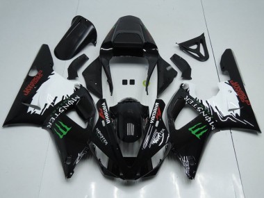 Carenagens Moto Yamaha YZF R1 2000-2001 - Preto Brilhante Branco Vermelho Verde Monstro