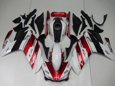Carenagem Moto Yamaha YZF R3 2015-2018 - Branco Vermelho Preto