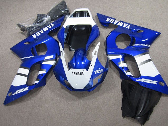 Carenagens Moto Yamaha YZF R6 1998-2002 - Branco Azul