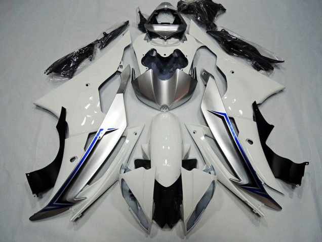 Kits Carenagem Moto Yamaha YZF R6 2008-2016 - Branco Azul Preto